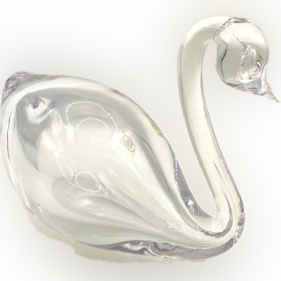 Beautiful Handmade Swan, handblown glass-Made in Sweden-Excellent Preowned Cond. - Picture 6 of 10